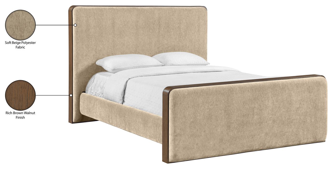 Meridian Furniture - Dalton Beige Fabric Upholstered King Bed - DaltonBeige-K - GreatFurnitureDeal