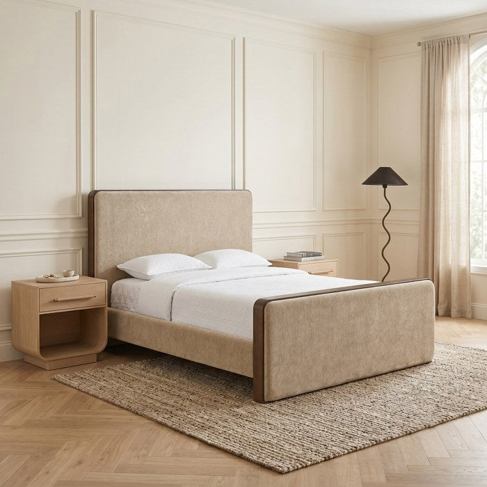 Meridian Furniture - Dalton Beige Fabric Upholstered King Bed - DaltonBeige-K - GreatFurnitureDeal