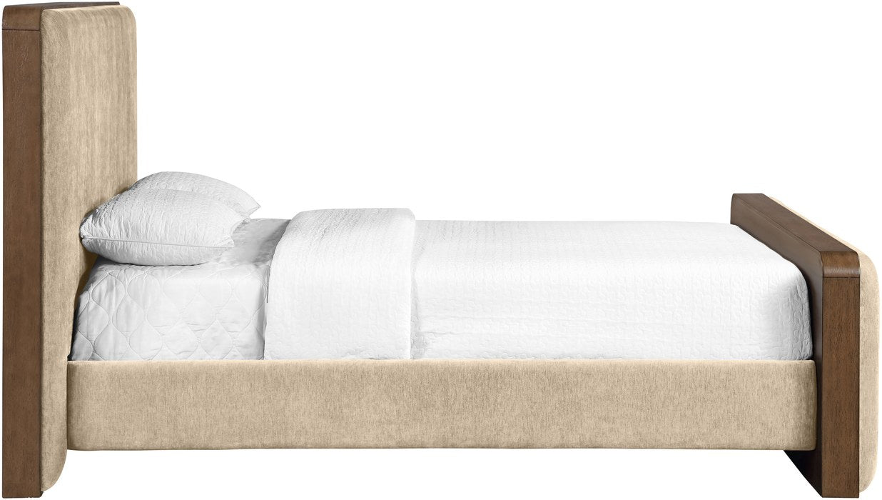 Meridian Furniture - Dalton Beige Fabric Upholstered King Bed - DaltonBeige-K - GreatFurnitureDeal