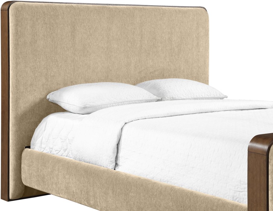 Meridian Furniture - Dalton Beige Fabric Upholstered King Bed - DaltonBeige-K - GreatFurnitureDeal
