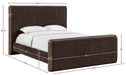 Meridian Furniture - Dalton Brown Fabric Upholstered King Bed - DaltonBrown-K - GreatFurnitureDeal