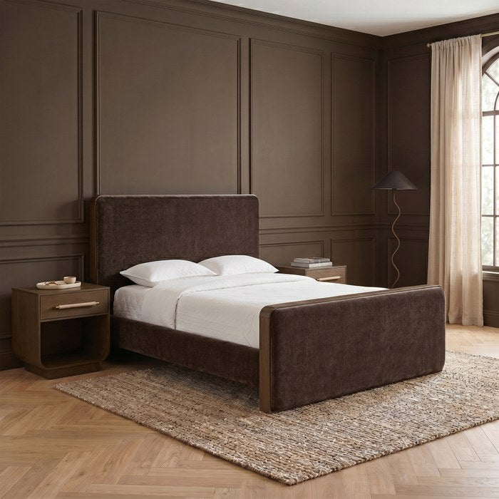 Meridian Furniture - Dalton Brown Fabric Upholstered King Bed - DaltonBrown-K - GreatFurnitureDeal