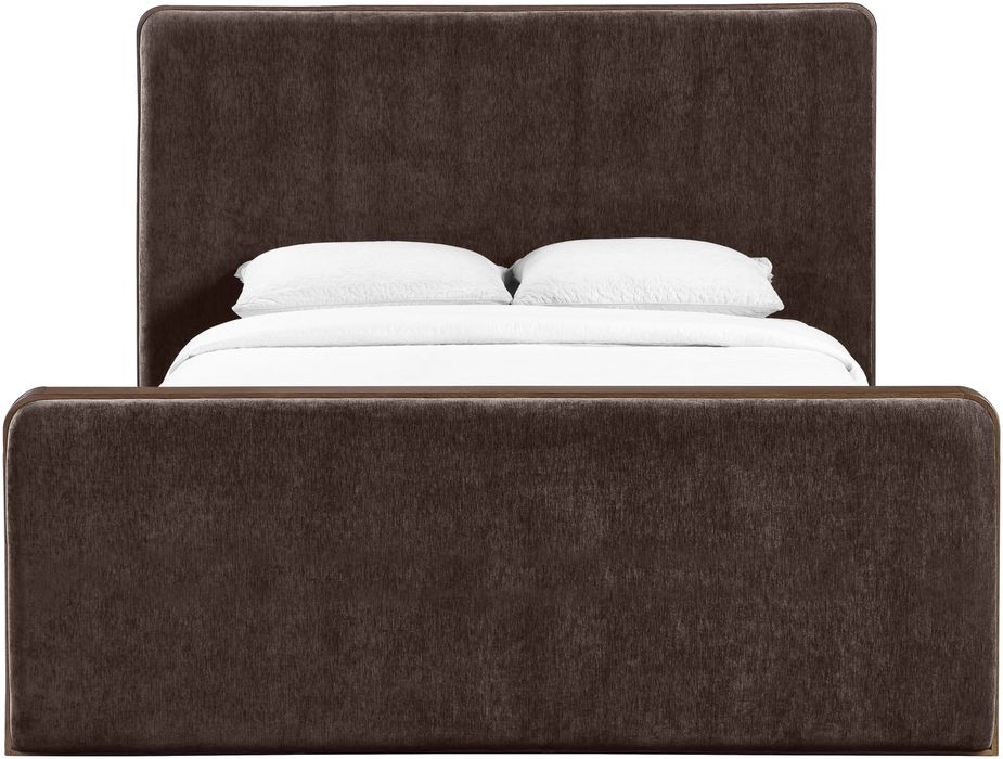 Meridian Furniture - Dalton Brown Fabric Upholstered King Bed - DaltonBrown-K - GreatFurnitureDeal