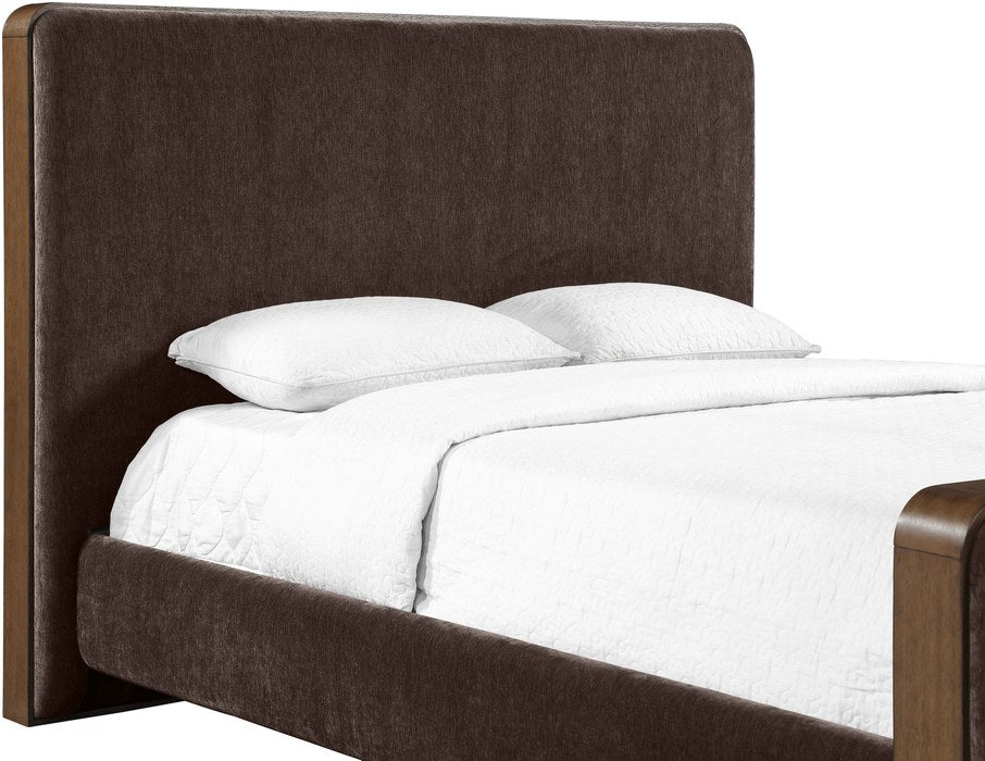 Meridian Furniture - Dalton Brown Fabric Upholstered King Bed - DaltonBrown-K - GreatFurnitureDeal