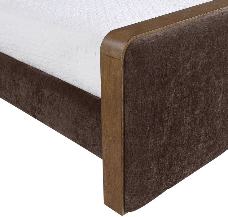 Meridian Furniture - Dalton Brown Fabric Upholstered King Bed - DaltonBrown-K - GreatFurnitureDeal