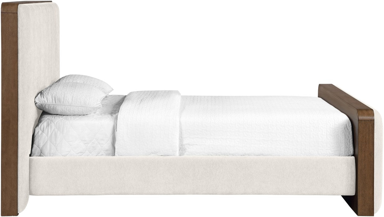 Meridian Furniture - Dalton Cream Fabric Upholstered King Bed - DaltonCream-K - GreatFurnitureDeal