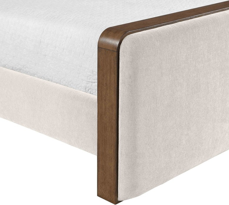 Meridian Furniture - Dalton Cream Fabric Upholstered King Bed - DaltonCream-K - GreatFurnitureDeal