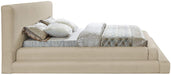 Meridian Furniture - Dane Beige Teddy Fabric Upholstered King Bed (3 Boxes) - DaneBeige-K - GreatFurnitureDeal