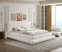 Meridian Furniture - Dane Cream Teddy Fabric Upholstered Full Bed (3 Boxes) - DaneCream-F - GreatFurnitureDeal