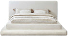 Meridian Furniture - Dane Cream Teddy Fabric Upholstered Full Bed (3 Boxes) - DaneCream-F - GreatFurnitureDeal