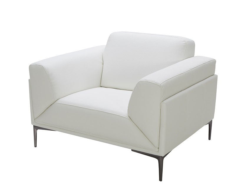 J&M Furniture - Davos White 3 Piece Living Room Set - 182481-SLC-WHT