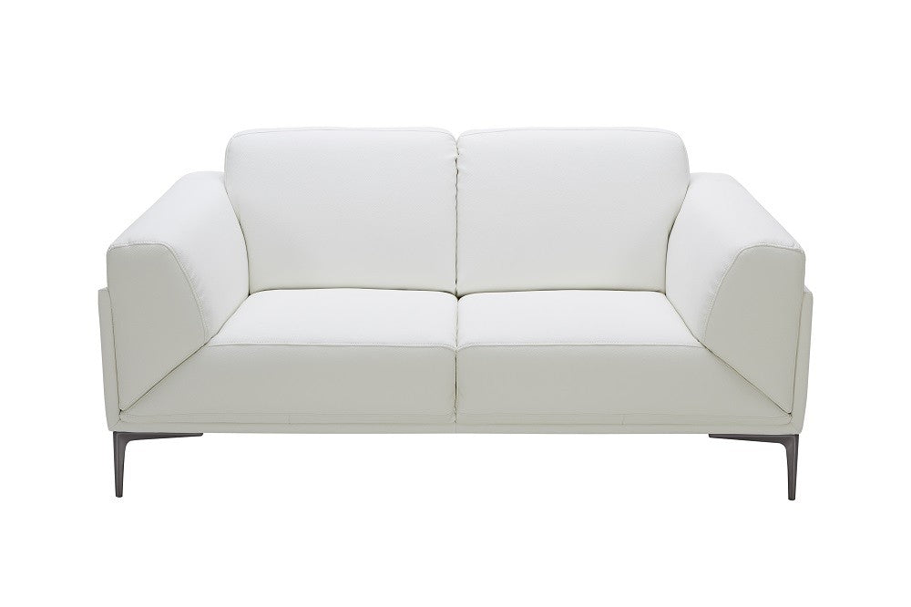 J&M Furniture - Davos White 2 Piece Sofa Set - 182481-SL-WHT - GreatFurnitureDeal