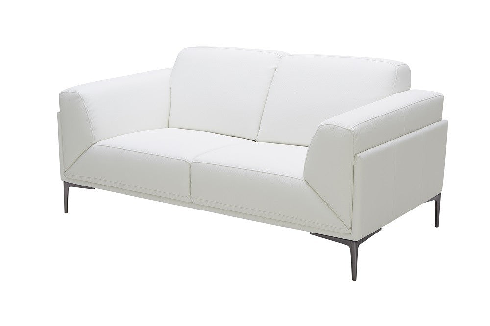 J&M Furniture - Davos White 2 Piece Sofa Set - 182481-SL-WHT - GreatFurnitureDeal