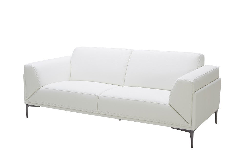 J&M Furniture - Davos White 3 Piece Living Room Set - 182481-SLC-WHT