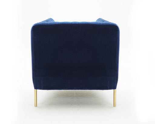 J&M Furniture - Deco Blue Fabric Loveseat Only - 17663-B-L - GreatFurnitureDeal