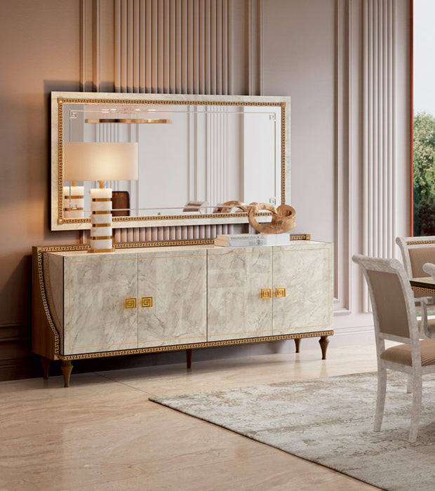 ESF Furniture - Romantica 4 Doors Buffet in Walnut - ROMA-BUFFET - GreatFurnitureDeal