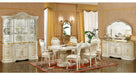 ESF Furniture - Leonardo 4 Door China with Light Kit in Ivory - LEONARDOCHINA - GreatFurnitureDeal