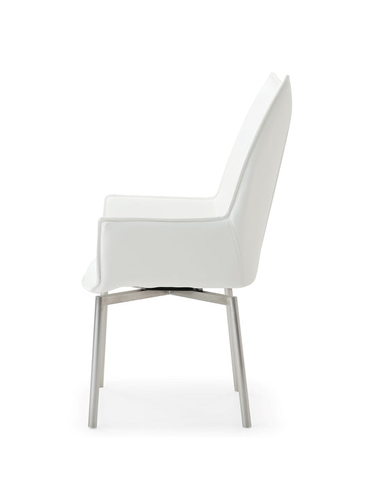 ESF Furniture - 992 Dining Table 5 Piece Dining Room Set in White - 992DININGTABLE-5SET - GreatFurnitureDeal