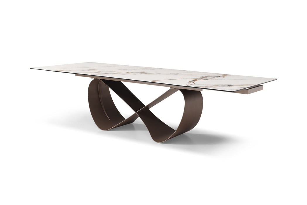 ESF Furniture - 9305 Dining Table in Bronze - 9305-DT - GreatFurnitureDeal