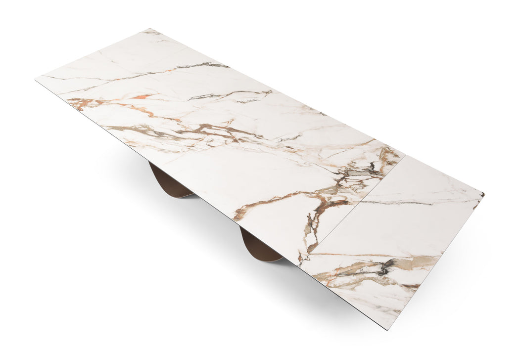 ESF Furniture - (9305) 5 Piece Dining Table Set in Bronze - 9305-1442-5SET - GreatFurnitureDeal