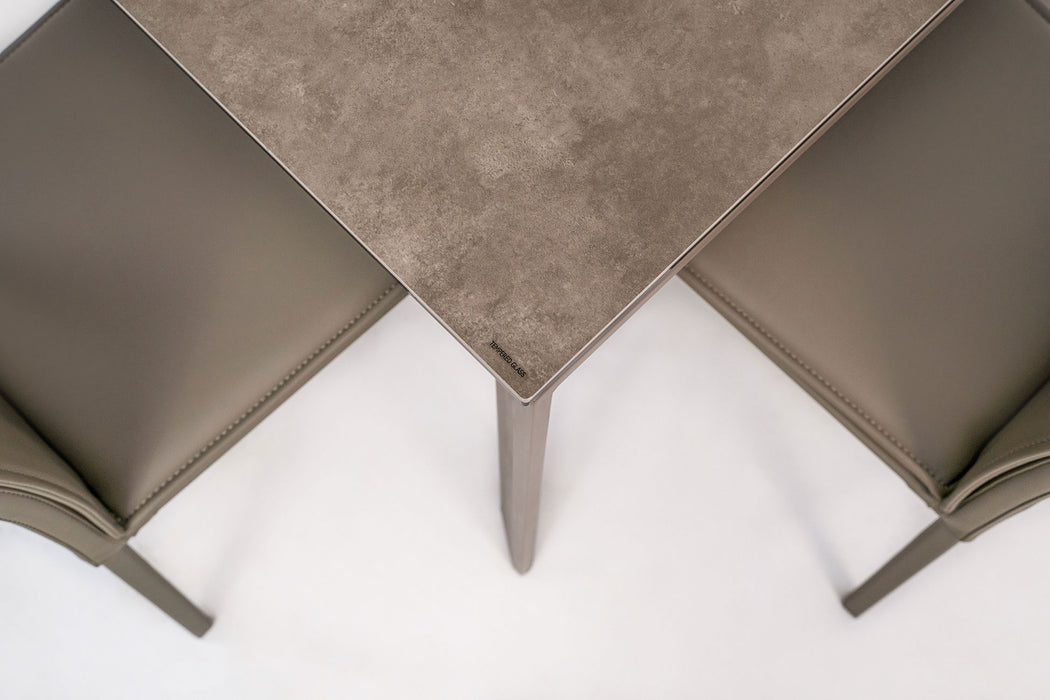 ESF Furniture - Aurora Dining Table in Taupe - AURORA-TAUPE