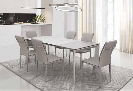 ESF Furniture - Aurora Dining Table in Grey - AURORA-DINING - GreatFurnitureDeal