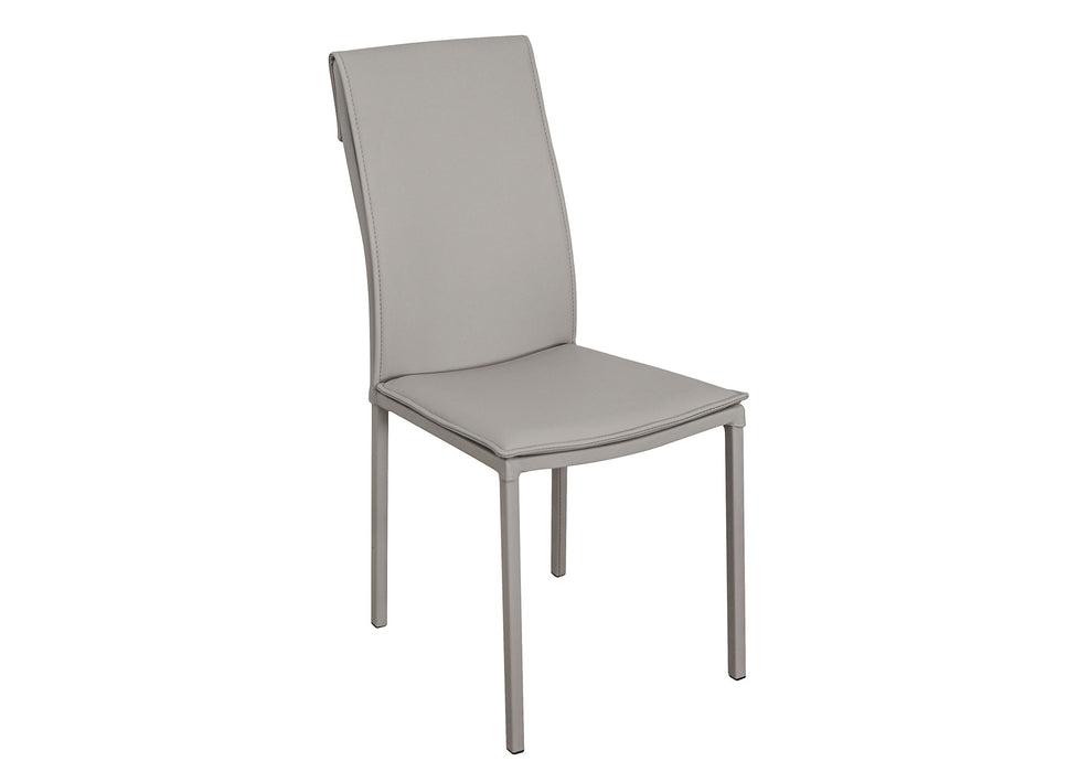 ESF Furniture - Aurora 5 Piece Dining Table Set in Grey - AURORA-DINING-5