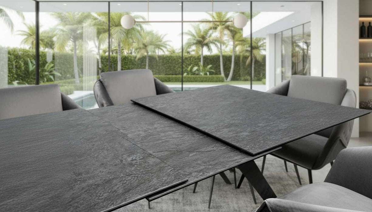 ESF Furniture - Aurora 7 Piece Dining Table Set - AURORA-DINING-7SET