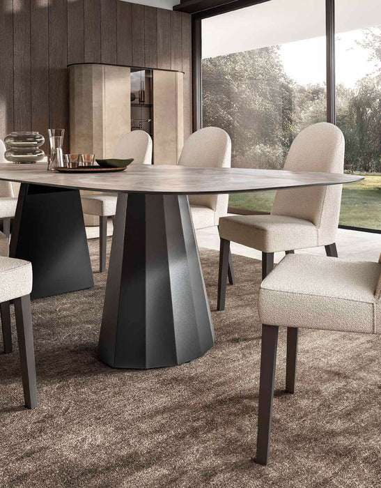 ESF Furniture - Dune Dining Table w/2 17.7" Extensions - DUNE-DINING
