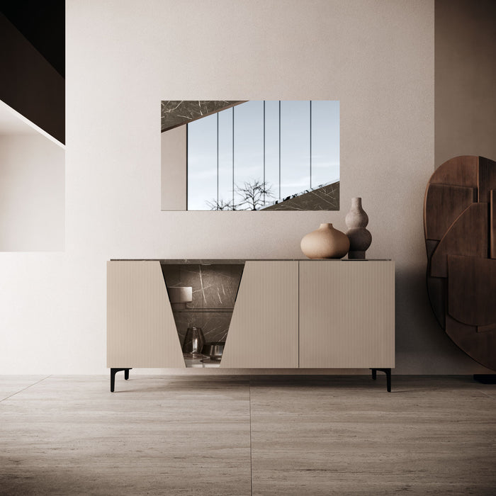 ESF Furniture - Fidia 3 Door Buffet in High Gloss Lacquer - FIDIA-BUFFET - GreatFurnitureDeal