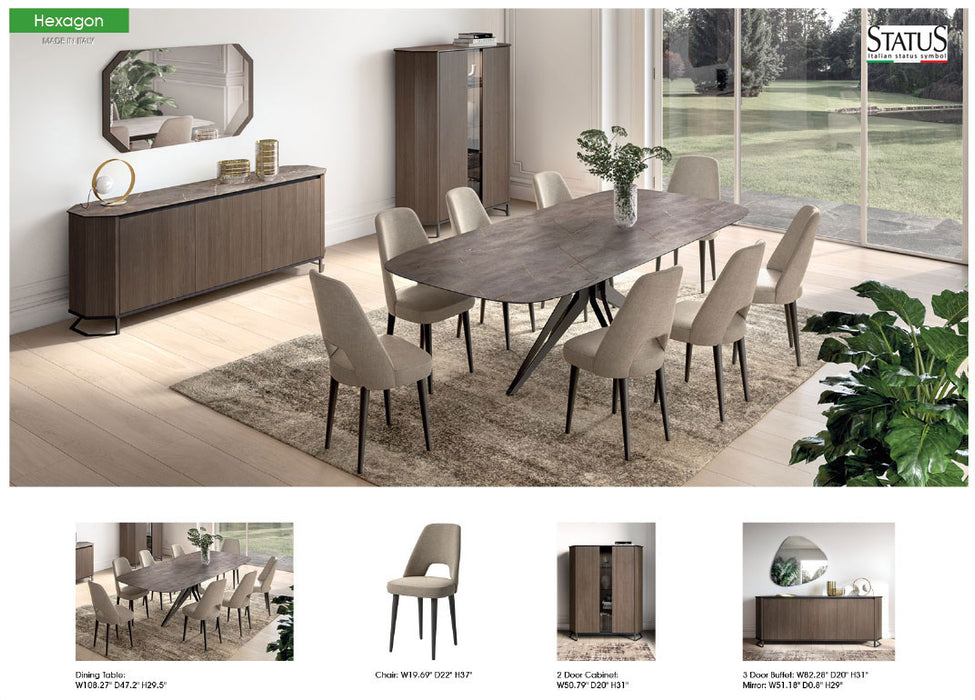 ESF Furniture - Hexagon Dining Table Fixed 275cm - HEXAGON-DINING
