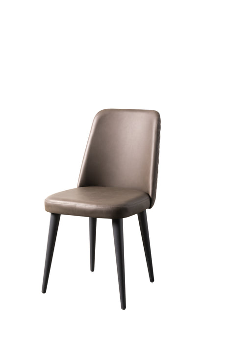 ESF Furniture - Nora 7 Piece Dining Table Set in High Gloss Lacquer - NORA-DT-7SET - GreatFurnitureDeal