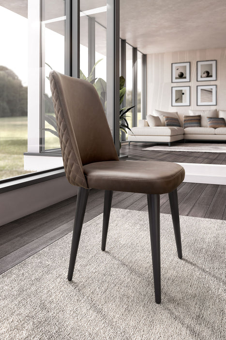 ESF Furniture - Nora 7 Piece Dining Table Set in High Gloss Lacquer - NORA-DT-7SET - GreatFurnitureDeal