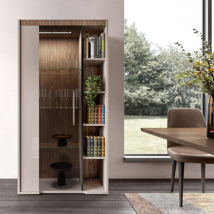 ESF Furniture - Nora 2 Door China in High Gloss Lacquer - NORA-CHINA - GreatFurnitureDeal