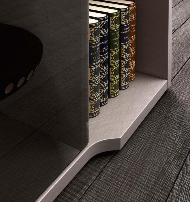 ESF Furniture - Nora 7 Piece Dining Table Set in High Gloss Lacquer - NORA-DT-7SET - GreatFurnitureDeal