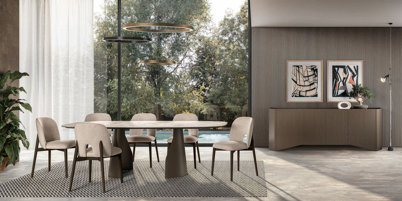 ESF Furniture - Petra 7 Piece Dining Table Set - PETRA-DINING-7SET