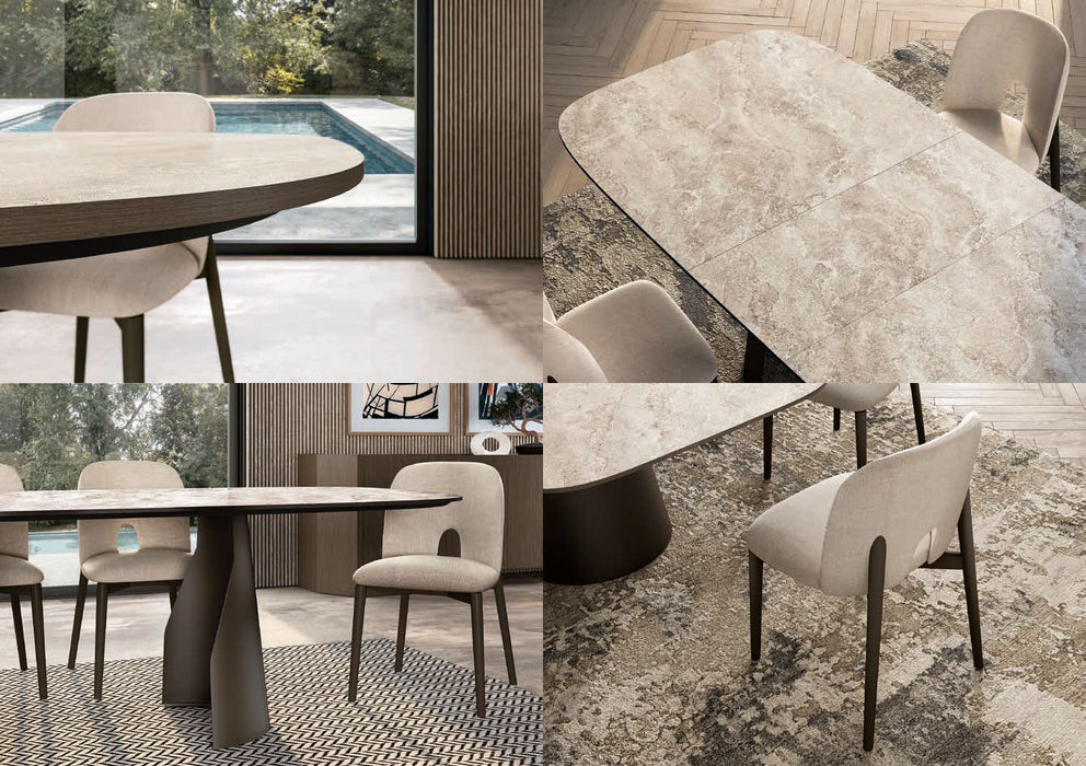 ESF Furniture - Petra 7 Piece Dining Table Set - PETRA-DINING-7SET