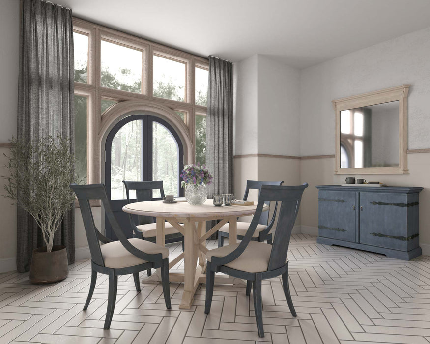 ART Furniture - Alcove 6 Piece Round Dining Table Set in Belgian Ivory- 321225-253-2817-6SET - GreatFurnitureDeal