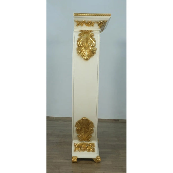 European Furniture - Valentine 2 Door Cabinet - Beige and Gold - 45016-CB - GreatFurnitureDeal