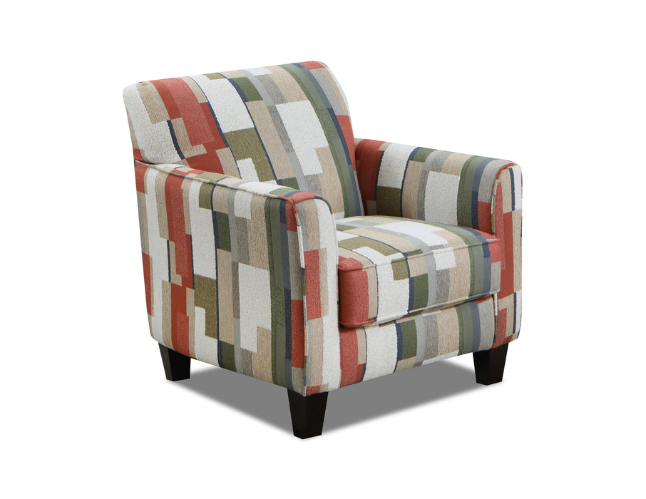 Southern Home Furnishings - Bottega Accent Chair in Multi - 25-02 Bottega Jade - GreatFurnitureDeal