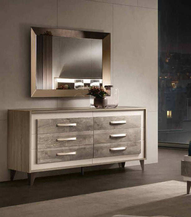 ESF Furniture - ArredoAmbra Double Dresser in Bronze - ARREDOAMBRADDRESSER - GreatFurnitureDeal
