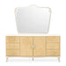 AICO Furniture - Camellia Field Dresser & Mirror in Caramel - N9090050SA-60-134 - GreatFurnitureDeal