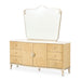 AICO Furniture - Camellia Field Dresser & Mirror in Caramel - N9090050SA-60-134 - GreatFurnitureDeal