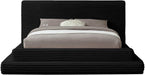 Meridian Furniture - Drew Black Corduroy Fabric Upholstered Full Bed (3 Boxes) - DrewBlack-F - GreatFurnitureDeal