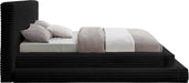 Meridian Furniture - Drew Black Corduroy Fabric Upholstered Full Bed (3 Boxes) - DrewBlack-F - GreatFurnitureDeal