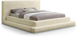 Meridian Furniture - Drew Cream Corduroy Fabric Upholstered Full Bed (3 Boxes) - DrewCream-F - GreatFurnitureDeal