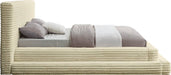 Meridian Furniture - Drew Cream Corduroy Fabric Upholstered Full Bed (3 Boxes) - DrewCream-F - GreatFurnitureDeal