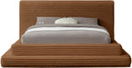 Meridian Furniture - Drew Saddle Corduroy Fabric Upholstered Queen Bed (3 Boxes) - DrewSaddle-Q - GreatFurnitureDeal
