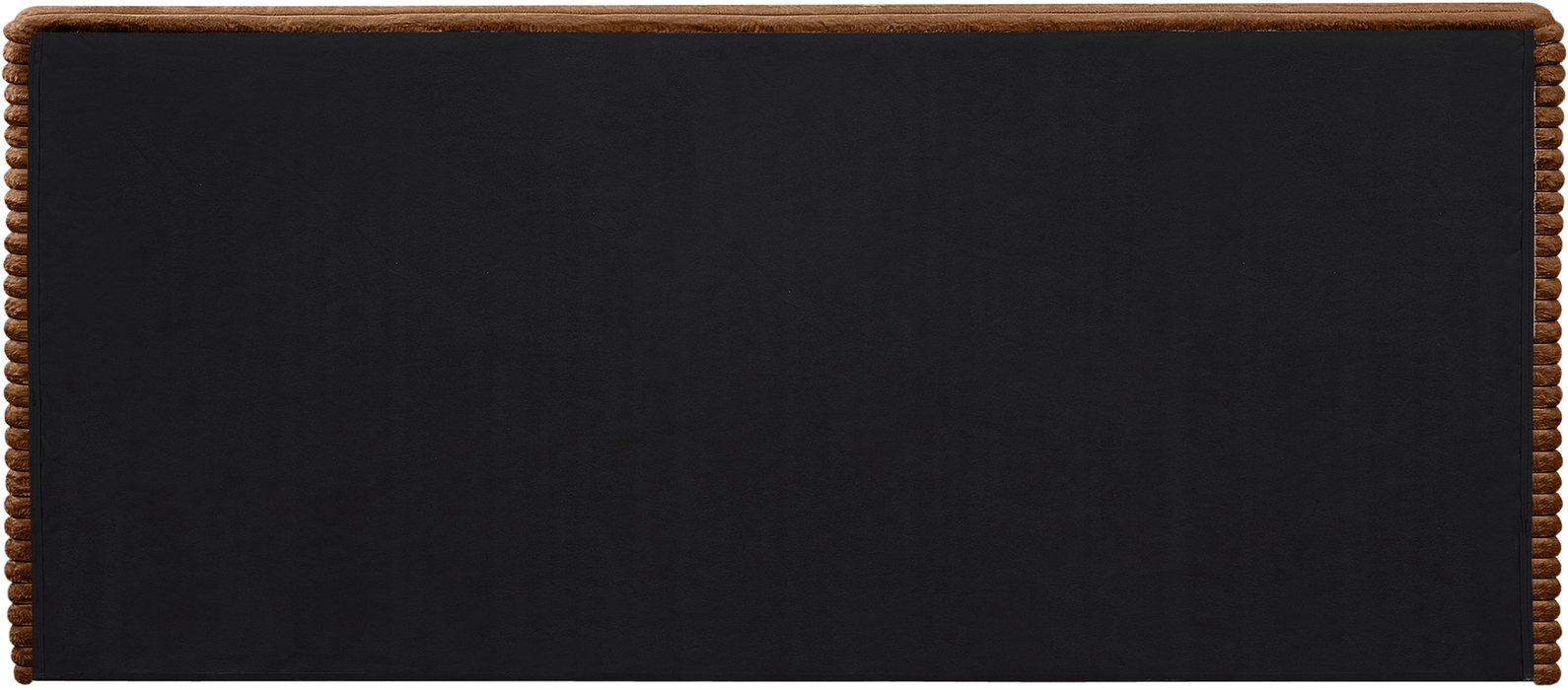 Meridian Furniture - Drew Saddle Corduroy Fabric Upholstered Queen Bed (3 Boxes) - DrewSaddle-Q - GreatFurnitureDeal