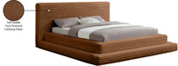 Meridian Furniture - Drew Saddle Corduroy Fabric Upholstered Queen Bed (3 Boxes) - DrewSaddle-Q - GreatFurnitureDeal